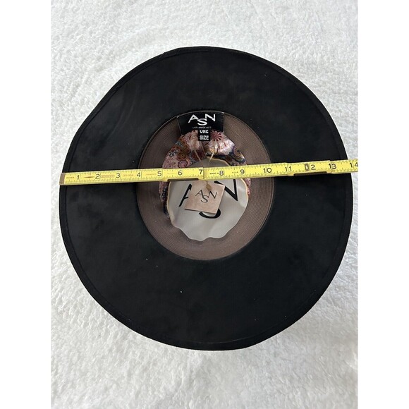 Anthropologie ASN Braided Rancher Hat Women Black Knotted Band Classic Sz OS NWT - Picture 4 of 8